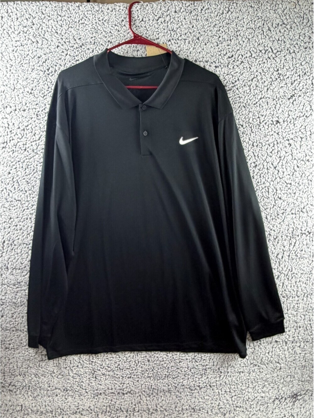 Nike Dri-FIT Victory Golf Polo Men's 3XL Tall Black Long Sleeve DN2344-010 NWT